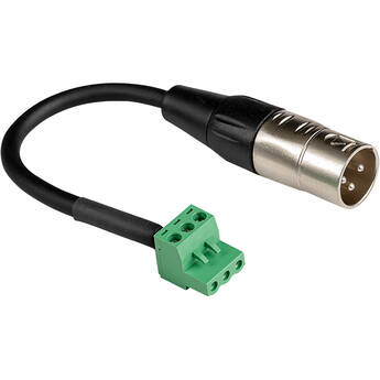 Hosa Technology Pro 3-Pin Phoenix Universal Fit to 3-Pin XLR Male Balanced Pigtail (6")