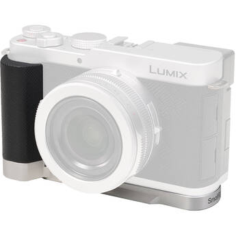 SmallRig L-Shaped Mount Plate with Silicone Handle for Panasonic LUMIX L10 (Silver)