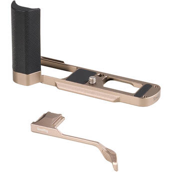 SmallRig L-Shaped Mount Plate with Silicone Handle for Panasonic LUMIX L10 (Titanium)