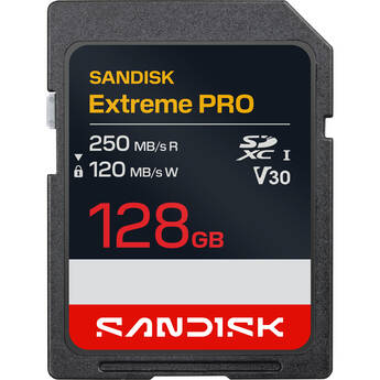 SanDisk 128GB Extreme PRO UHS-I SDXC Memory Card (3-Pack)