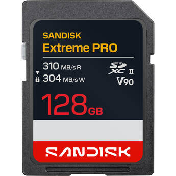 SanDisk 128GB Extreme PRO UHS-II SDXC Memory Card (2-Pack)