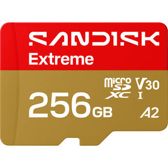 SanDisk 256GB Extreme UHS-I microSDXC Memory Card (2-Pack)