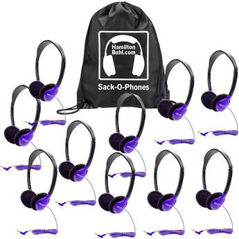 HamiltonBuhl Sack-O-Phones 10-HA2 with Carry Bag (Purple)