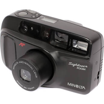 Konica Minolta Minolta Sightseer Zoom Point and Shoot 35mm Film Camera (Refurbished, Black)