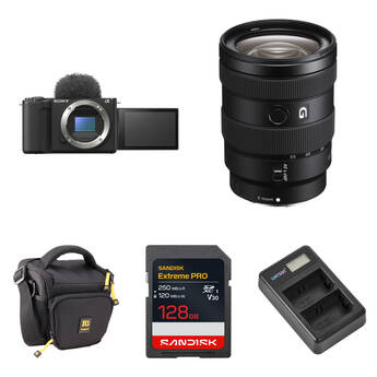 Sony ZV-E10 II Mirrorless Camera with 16-55mm f/2.8 Lens and Basic Bundle (Black)
