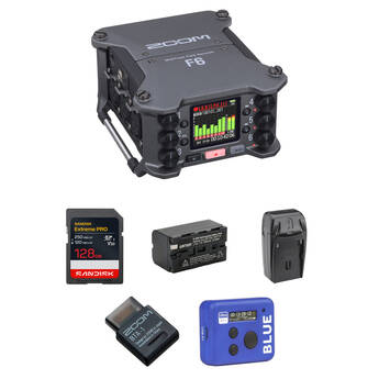 Zoom F6 6-Input / 14-Track Multitrack Field Recorder with Timecode Kit