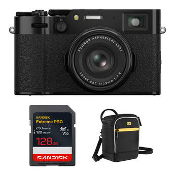 FUJIFILM X100VI Digital Camera with Complete Starter Bundle (Black)