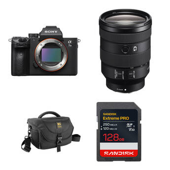 Sony a7 III Mirrorless Camera with 24-105mm f/4 Lens and Basic Bundle