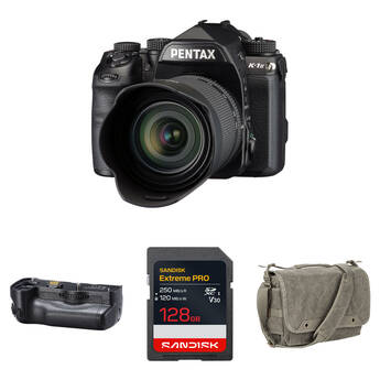 Pentax K-1 Mark II DSLR Camera with 28-105mm Lens and Battery Grip Kit