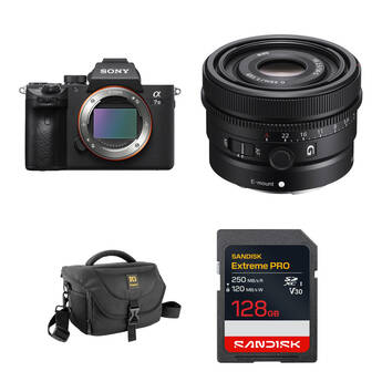 Sony a7 III Mirrorless Camera with 50mm f/2.5 Lens and Basic Bundle