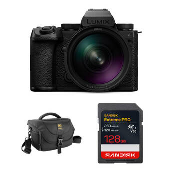 Panasonic LUMIX S5 IIX Mirrorless Camera with 24-60mm f/2.8 Lens and Basic Bundle