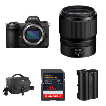 Nikon Z6 II Mirrorless Camera with 50mm f/1.4 Lens and Essentials+ Kit