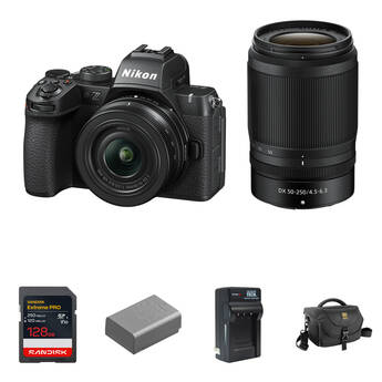 Nikon Z50 II Mirrorless Camera with 16-50mm & 50-250mm Lenses and Essentials+ Kit