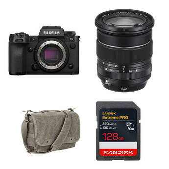 FUJIFILM X-H2S Mirrorless Camera with 16-80mm f/4 Lens and Basic Bundle