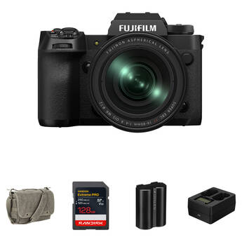 FUJIFILM X-H2 Mirrorless Camera with 16-80mm f/4 Lens and Essentials+ Kit