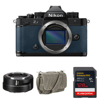 Nikon Zf Mirrorless Camera with FTZ II Mount Adapter and Basic Bundle (Blue)