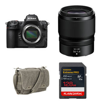 Nikon Z8 Mirrorless Camera with 50mm f/1.4 Lens and Basic Bundle