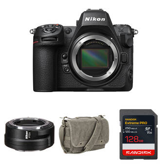 Nikon Z8 Mirrorless Camera with FTZ II Mount Adapter and Basic Bundle