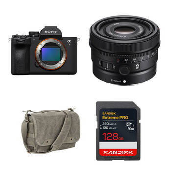 Sony a7 V Mirrorless Camera with 50mm f/2.5 Lens and Basic Bundle
