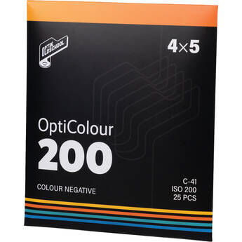 Optik Oldschool OptiColour 200 Color Negative Film (4 x 5", 25 Sheets)