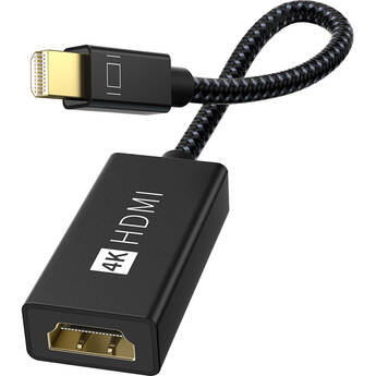 iVANKY Mini DisplayPort to HDMI 4K 60Hz Adapter (7", Black)