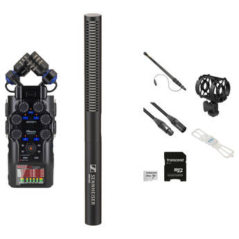 Zoom H6studio 6-Track Handy Recorder with 32-Bit Float Recording and Booming Kit