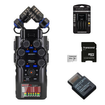 Zoom H6studio 6-Track Handy Recorder with 32-Bit Float Recording and Essentials Kit