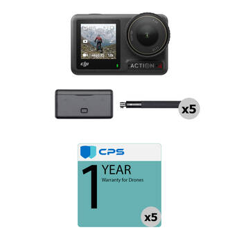 DJI Osmo Action 4 Camera Adventure Combo (5-Pack)