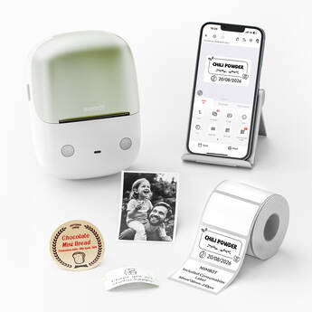 NIIMBOT B2 Pro Portable Thermal Label Printer (Green)
