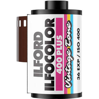 Ilford IlfoColor Vintage Tone 400 Plus Color Negative Film (35mm Roll Film, 36 Exposures, Expiration 06/2026)
