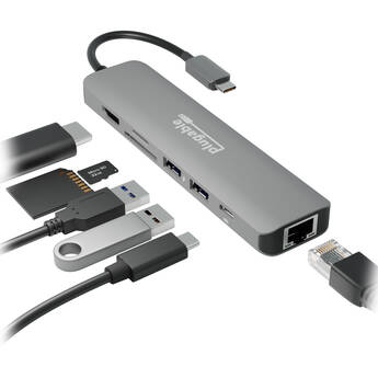 Plugable USB-C 7-in-1 Docking Station with Ethernet