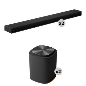 LG Sound Suite AI H7 9.1.6-Channel Dolby Atmos Soundbar Pair & Sound Suite AI M5 Wireless Speaker Pair Kit