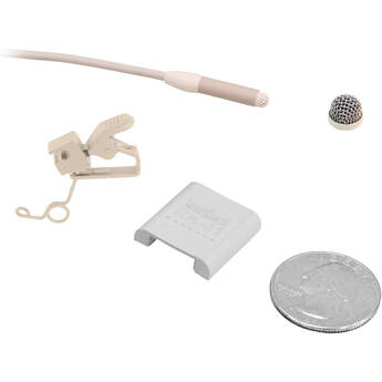 Sanken COS-11D Omni Lavalier Microphone with Reduced Sensitivity & 3.5mm Locking Sony Connector (with Accessories, Beige)