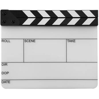 Filmsticks Action! One-Piece Clapperboard (Medium, USA)