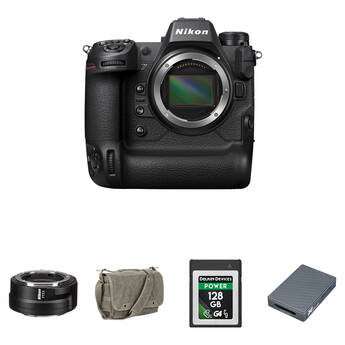 Nikon Z9 Mirrorless Camera with FTZ II Mount Adapter and Basic Bundle