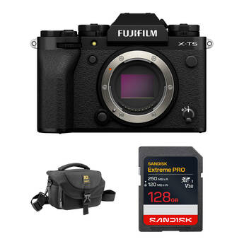 FUJIFILM X-T5 Mirrorless Camera with Basic Bundle (Black)