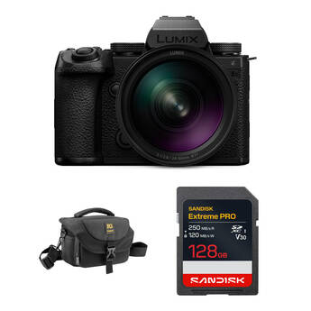 Panasonic LUMIX S5 IIX Mirrorless Camera with 24-60mm f/2.8 Lens and Basic Bundle