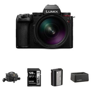 Panasonic LUMIX S5 II Mirrorless Camera with 24-60mm f/2.8 Lens and Essentials+ Kit