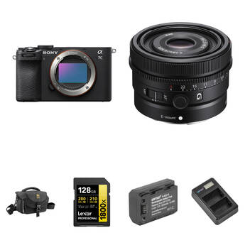 Sony a7C II Mirrorless Camera with 40mm f/2.5 Lens and Basic Bundle (Black)