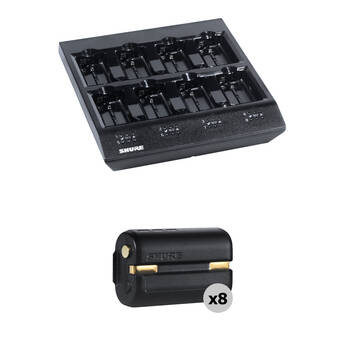 Shure SBC800-US 8-Bay Charger Kit with Eight SB900C Batteries