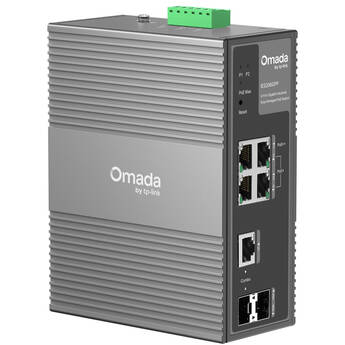 TP-Link Omada IES206GPP 6-Port Gigabit PoE++ Compliant Industrial Managed Network Switch