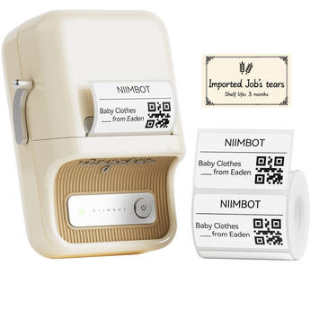 NIIMBOT B21 2" Portable Thermal Label Printer (White)