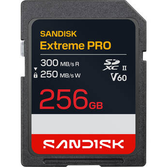 SanDisk 256GB Extreme PRO UHS-II SDXC Memory Card