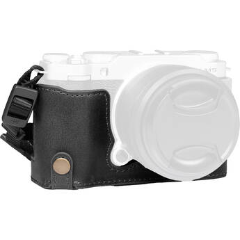 MegaGear Genuine Leather Half Camera Case for FUJIFILM X-M5 (Brown)