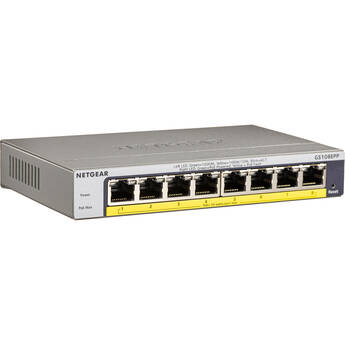 NETGEAR GS108EPP 8-Port Gigabit PoE+ Compliant Managed Network Switch