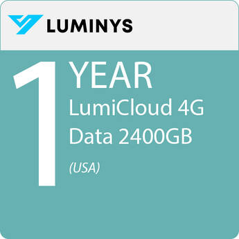 Luminys LumiCloud 4G Data Package (2400GB, 1-Year Plan, USA)