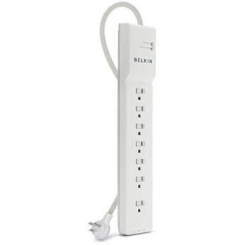 Belkin 7-Outlet Home and Office Surge Protector (6', White)