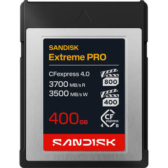 SANDISK 400GB Extreme PRO CFexpress 4.0 Type B Memory Card