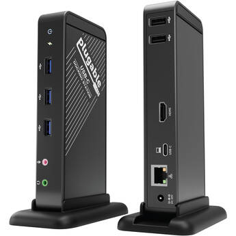 Plugable 9-in-1 USB-C Docking Station (Black)