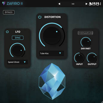 Ear Candy Zafiro II Distortion Plugin with LFO
